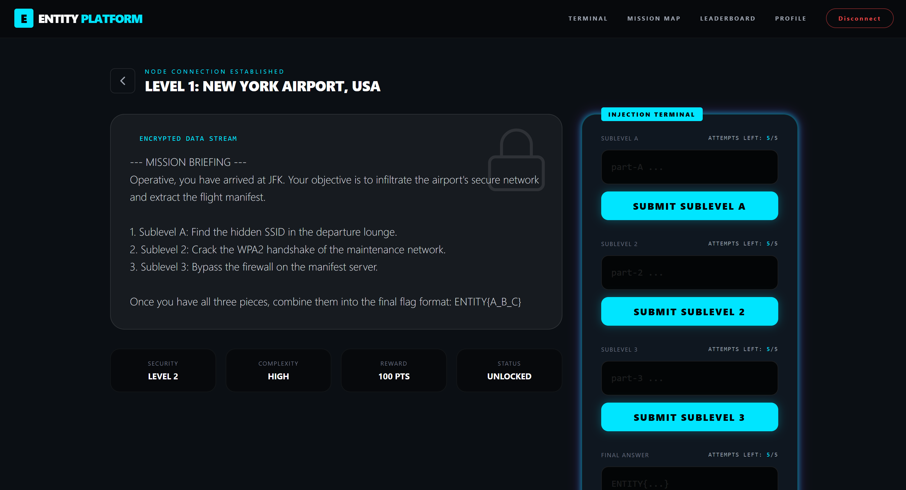 Challenge Interface